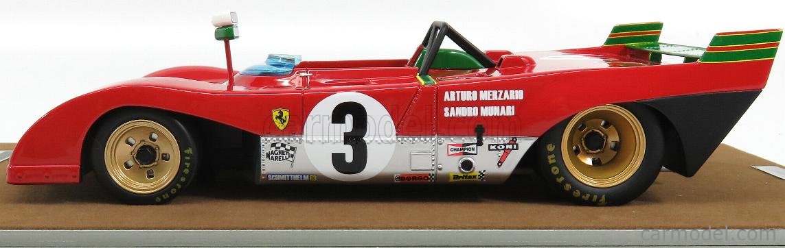 TECNOMODEL TM18-62D Masstab: 1/18 | FERRARI 312PB N 3 WINNER