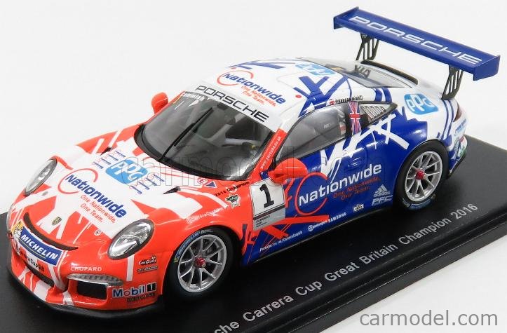 SPARK-MODEL UK001 Scale 1/43 | PORSCHE 911 991 CARRERA CUP N 1 GREAT ...