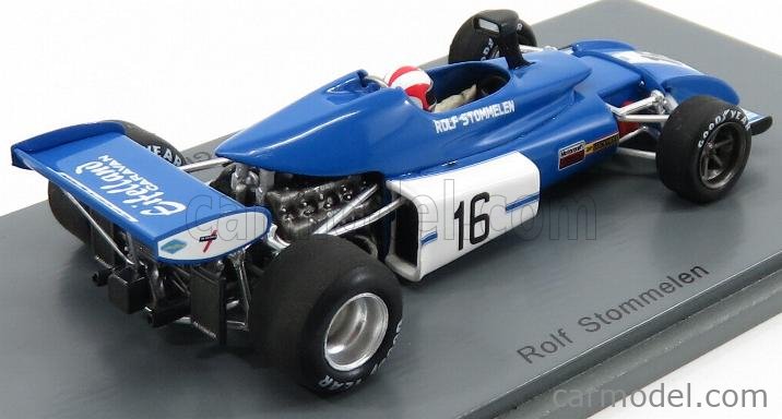 SPARK-MODEL S3384 Scale 1/43 | EIFELLAND F1 E21 N 16 SPAIN GP 1972  R.STOMMELEN BLUE WHITE