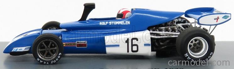 SPARK-MODEL S3384 Scale 1/43 | EIFELLAND F1 E21 N 16 SPAIN GP 1972  R.STOMMELEN BLUE WHITE