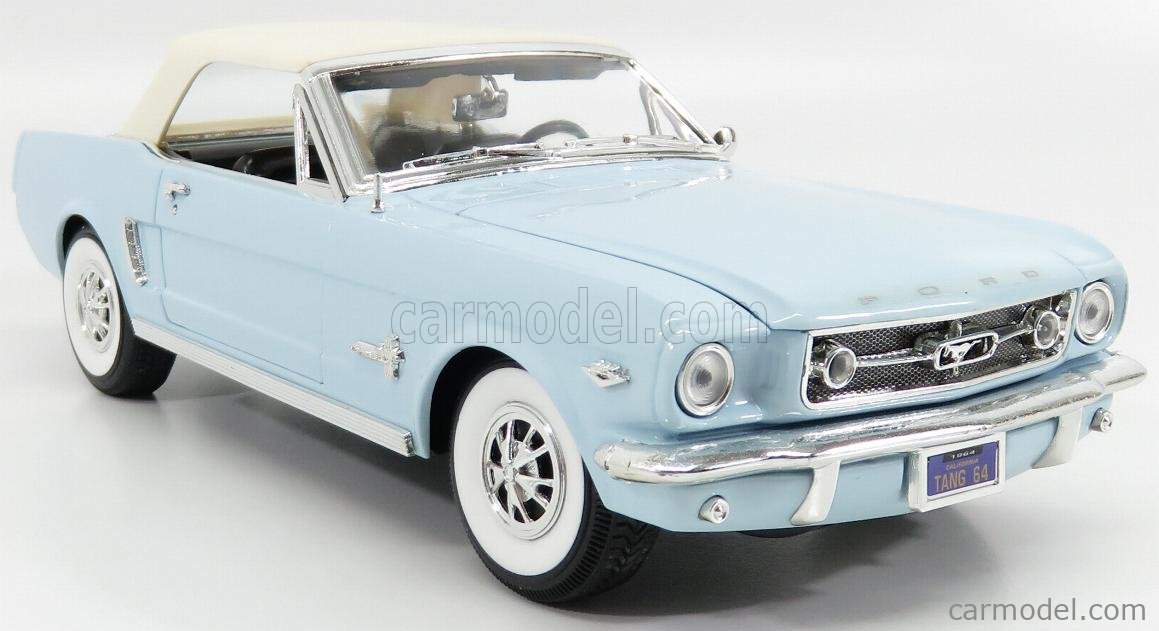 MIRA 6113 Scale 1/18 | FORD USA MUSTANG 1/2 CABRIOLET 1964 CLOSED LIGHT ...