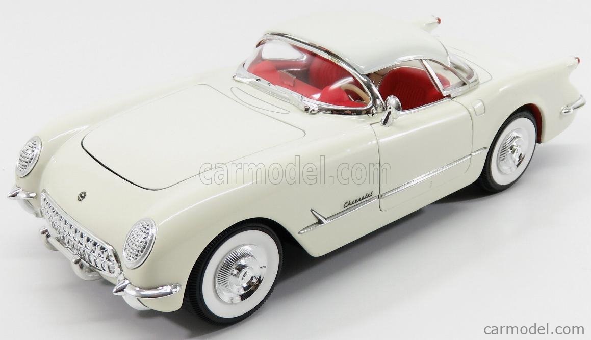 MIRA 6195 Scale 1/18 | CHEVROLET CORVETTE SPIDER CLOSED 1954 IVORY