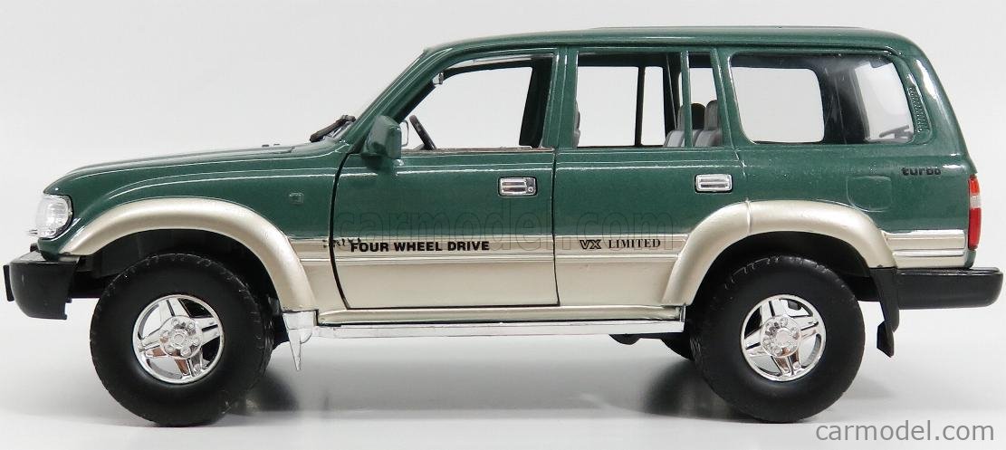 YAT-MING 92098GR Scale 1/18 | TOYOTA LAND CRUISER 1992 GREEN