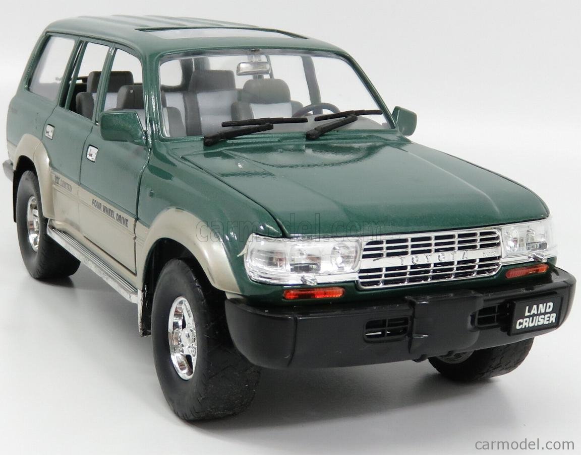 YAT-MING 92098GR Scale 1/18 | TOYOTA LAND CRUISER 1992 GREEN