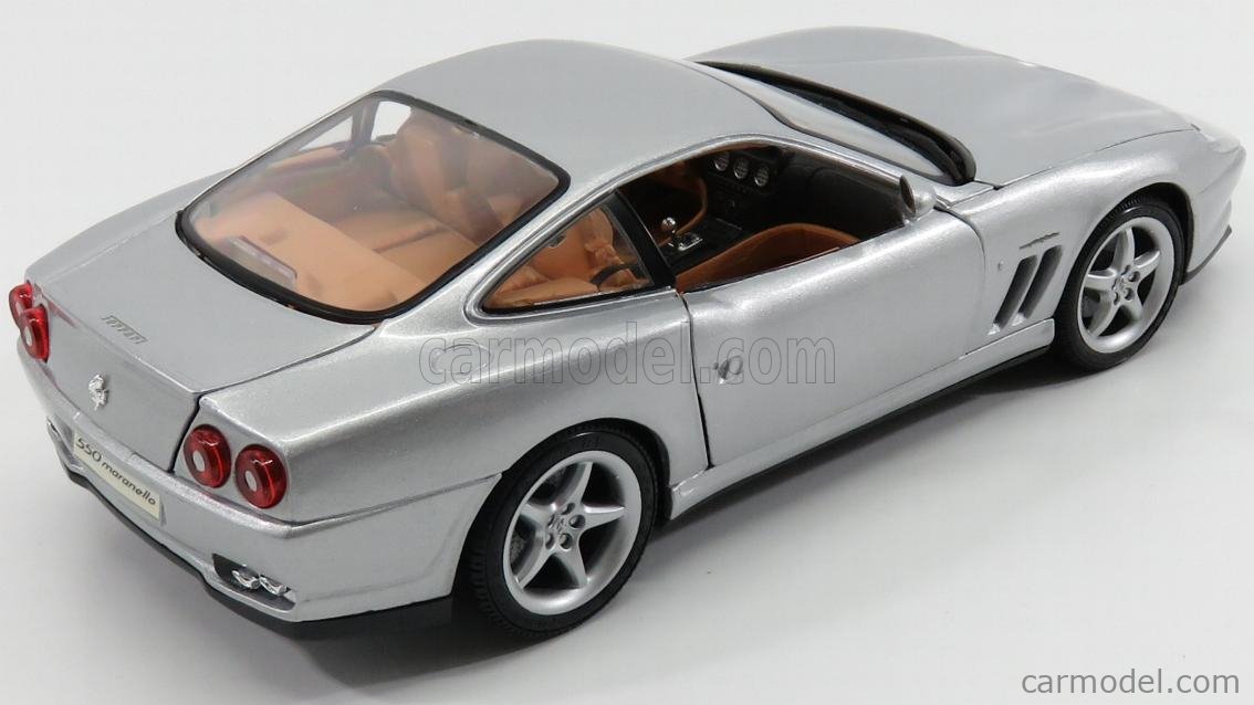 MAISTO 31839 Scale 1/18 | FERRARI 550 MARANELLO 1996 SILVER