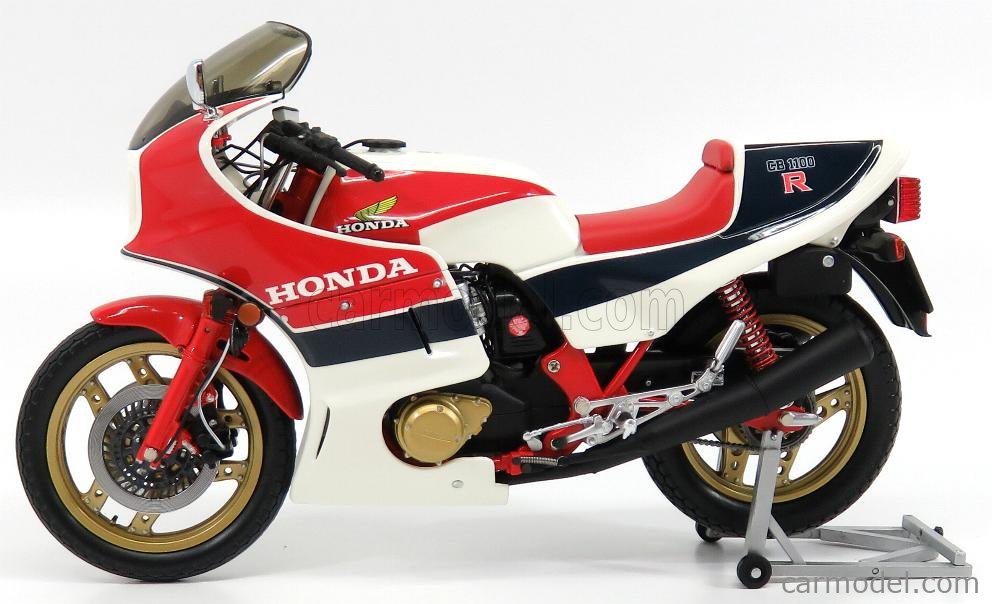 122 161701 1:12 Motorcycle Red & White Honda CB 1100R 1982 MINICHAMPS 