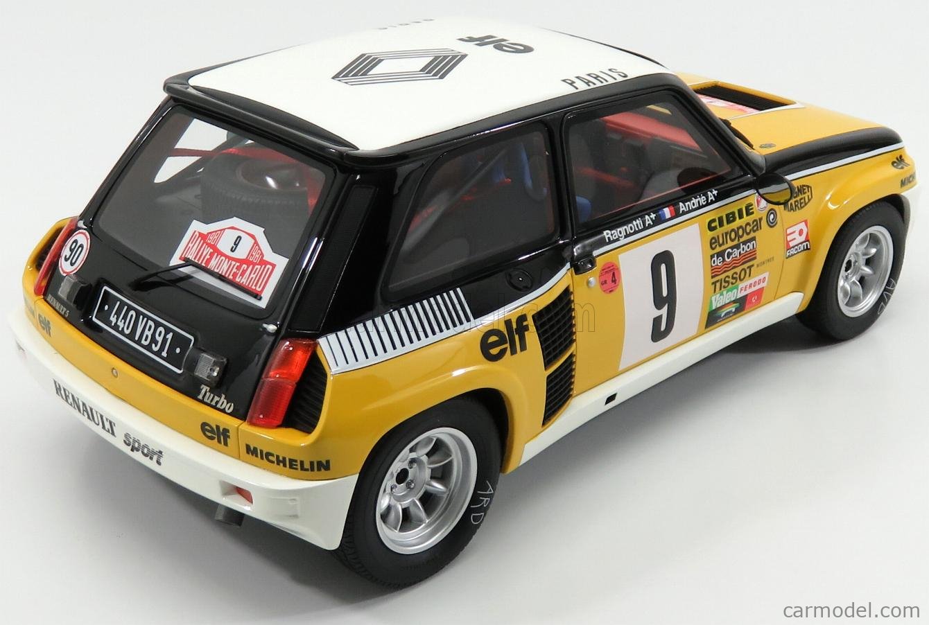 TMO559 1960 monte carloレーシングジオラマ　LLEDO OTTO-MOBILE G030 Scale 1/12 | RENAULT R5 TURBO TEAM ELF