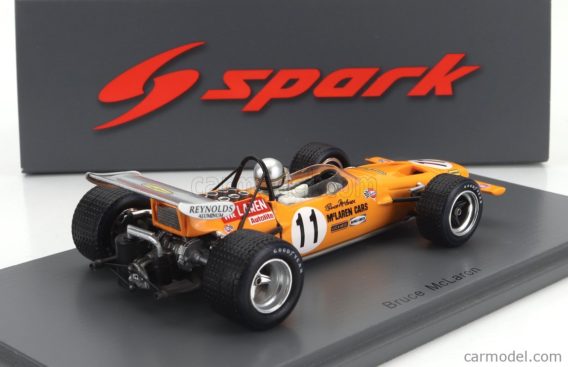 SPARK-MODEL S4843 Scale 1/43 | McLAREN F1 M14A N 11 2nd SPAIN GP 1970 ...