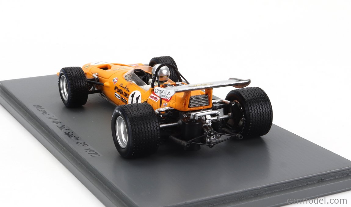 SPARK-MODEL S4843 Scale 1/43 | McLAREN F1 M14A N 11 2nd SPAIN GP 1970 ...