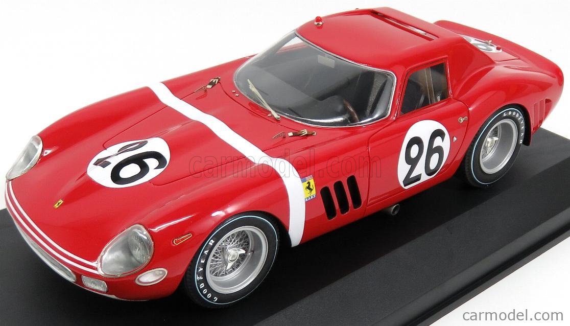 Mg Model Gto Scale 1 18 Ferrari 250 Gto Coupe Ch5571 Team N A R T N 26 24h Le Mans 1964 Ed Hugus J Rosinski Red White