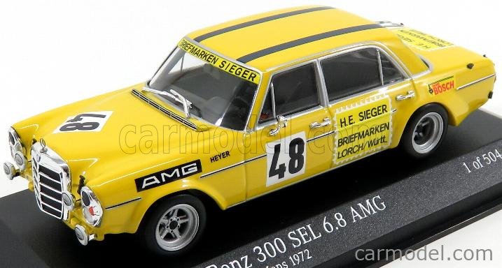 MERCEDES BENZ - 300 SEL 6.8 AMG N 48 TEST 24h LE MANS 1972 H.HEYER