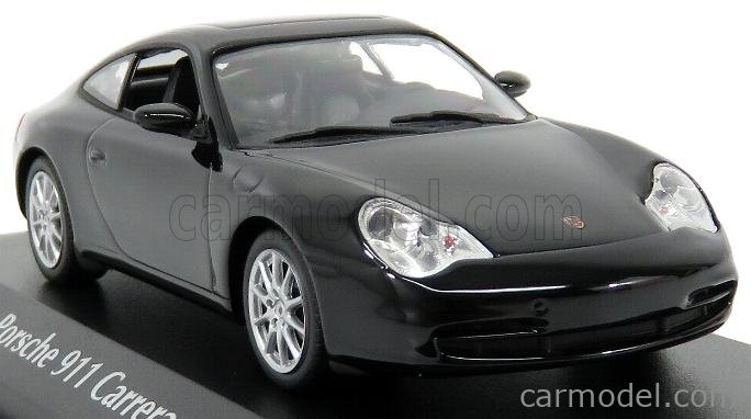 Maxichamps 1:43 – Porsche 911 Carrera 2001 – Noir – Miniature Métal