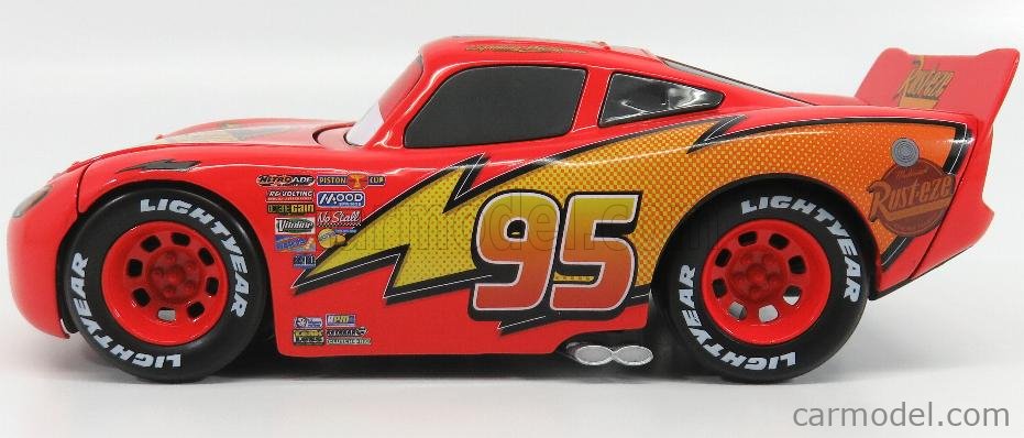 Lightning McQueen w/ Extra Wheels, Disney Pixar Cars - Jada Toys 97751 -  1/24 Scale Diecast Car