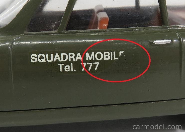 Modèle Réduit Alfa Romeo 2000 Sprint Police - Squadra Mobile 777 - Bang