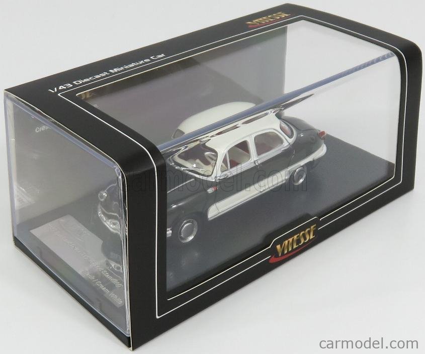 VITESSE 23595 Scale 1/43 | PANHARD DYNA Z12 GRAND STANDING 1957 BLACK WHITE