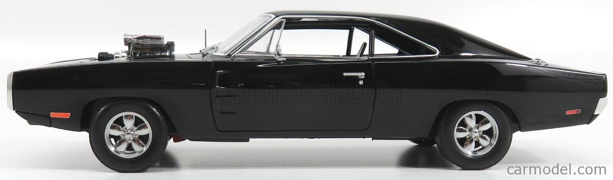 GREENLIGHT 19027 Scale 1/18 | DODGE DOM'S CHARGER 1970 - DOMINIC TORETTO -  FAST & FURIOUS I (2001) BLACK