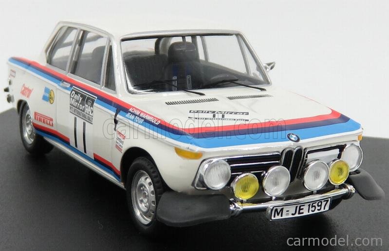 BMW 2002 Rallye RAC 1973 – IXOMODELS 1/18 – Warmbold/Todt (Neuve)