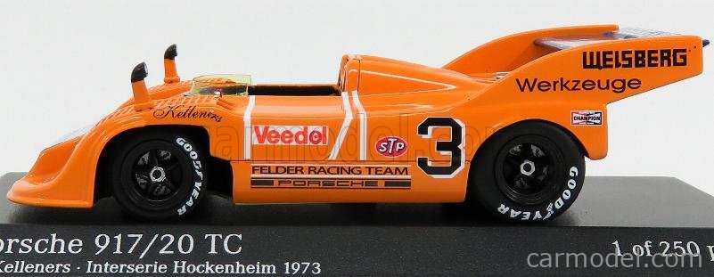 PORSCHE 917 / 20 Elford Interserie Hockenheim 1973 Jägermeister Minichamps 1:18