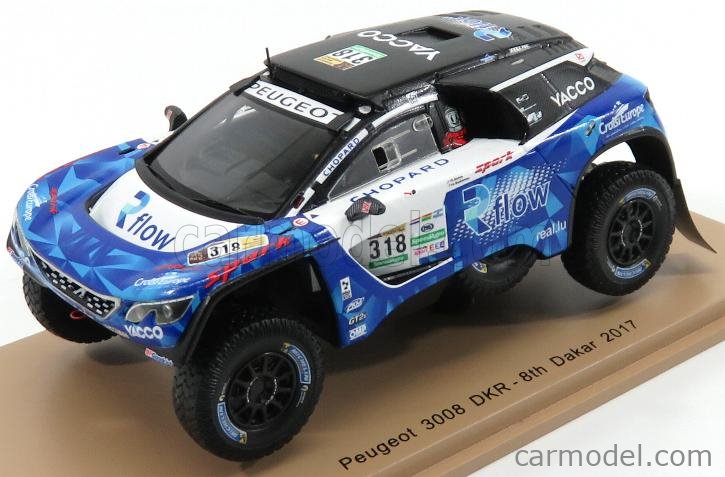 PEUGEOT - 3008 DKR N 318 RALLY DAKAR 2017 R.DUMAS - A.GUEHENNEC