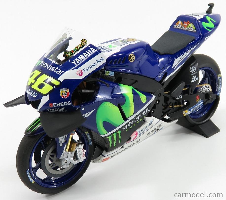 Minichamps Yamaha YZR-M1 Winner Catalunya MotoGP 2016 Valentino Rossi 1/12 Scale 
