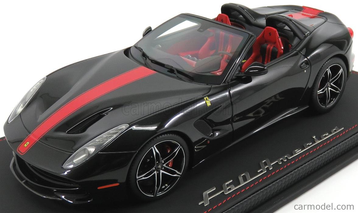 r Models Ph Scale 1 18 Ferrari F60 America Spider 14 Con Vetrina With Showcase New Black Daytona Met