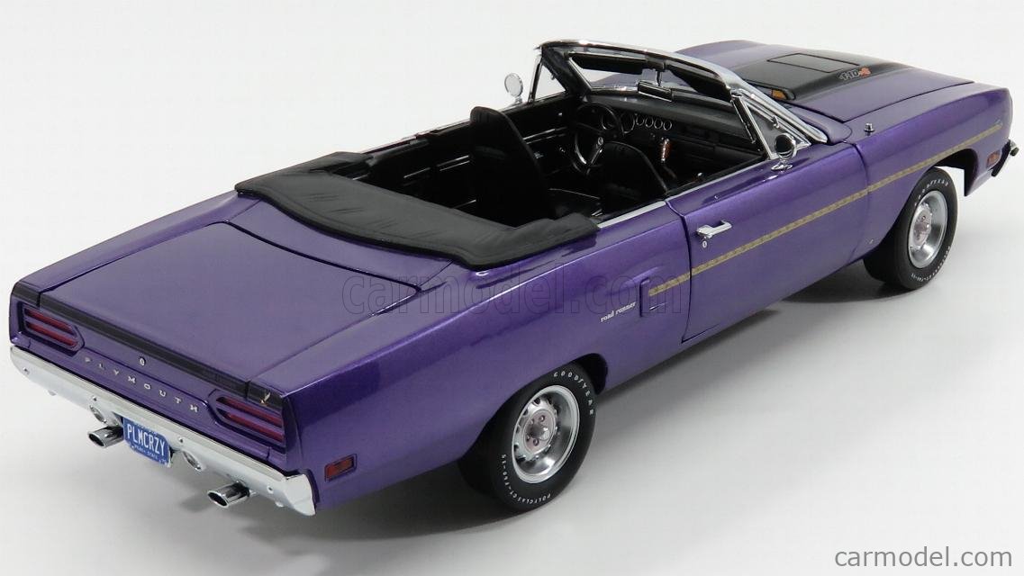 Miniature GMP 1/18 Plymouth Road Runner 1970 - Street Fighter Yellow 440 Six Pack