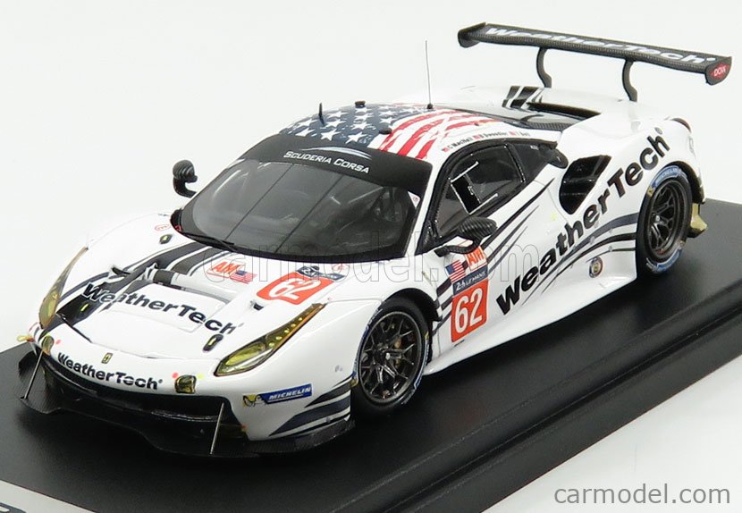 Bezplatný ceník pro Looksmart Ferrari 488 Gte 3.9l Turbo V8 Team Scuderia Corsa N 62 3rd Lmgte Am Class 24h Le Mans 2017 C.macneil B.sweedler T.bell 1:43 LSLM073 - Czech
