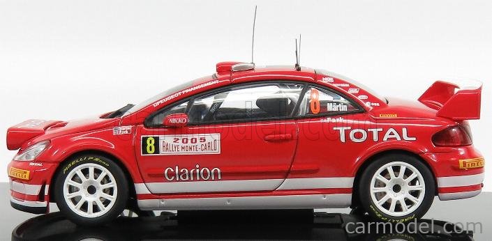 Voiture Miniature Peugeot 307 WRC Rallye Monte-Carlo 2005 - 1:43 Altaya - Neuf
