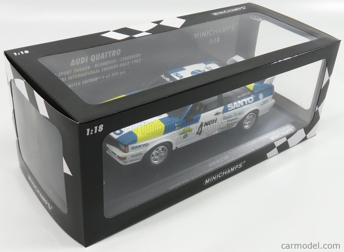 MINICHAMPS 155821105 Scale 1/18 | AUDI QUATTRO (night version) N 4 ...