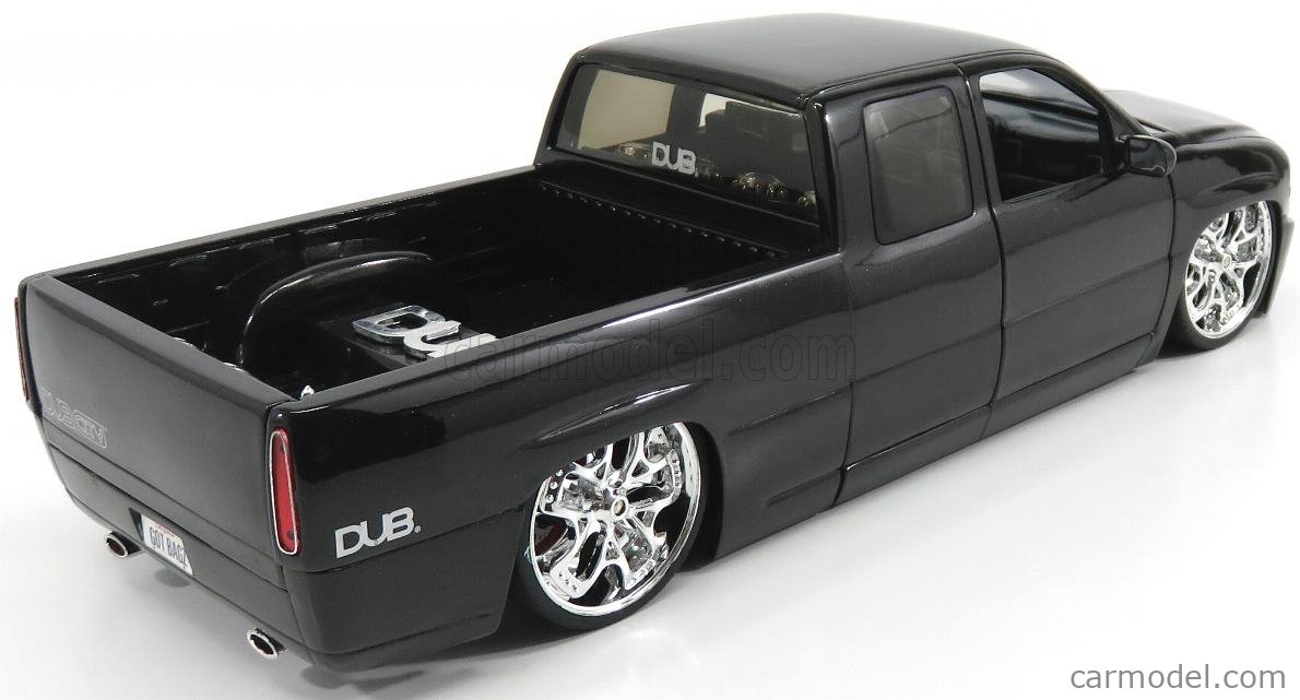 ミニカー jada 1/18 CHEVROLET Silverado  DUB CITY Chevy Silverado Pickup Truck, Black - Jada Toys Dub City