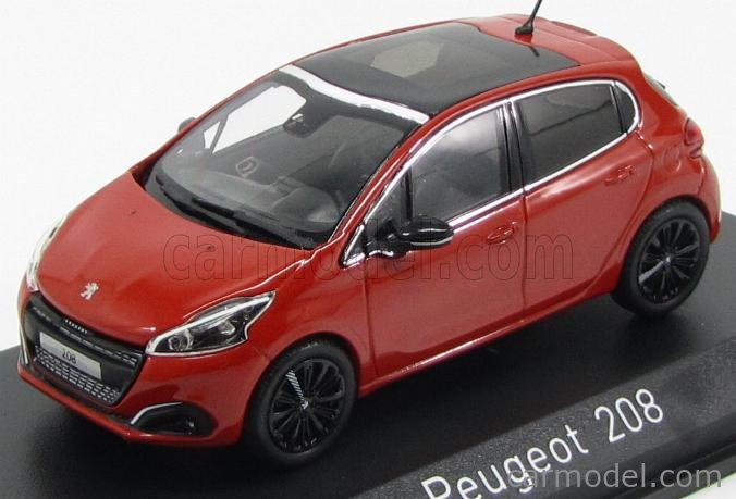 Miniature Peugeot 208 2015 - Rubi Red - Echelle 1/43 - Norev - Voitures  miniatures - Creavea