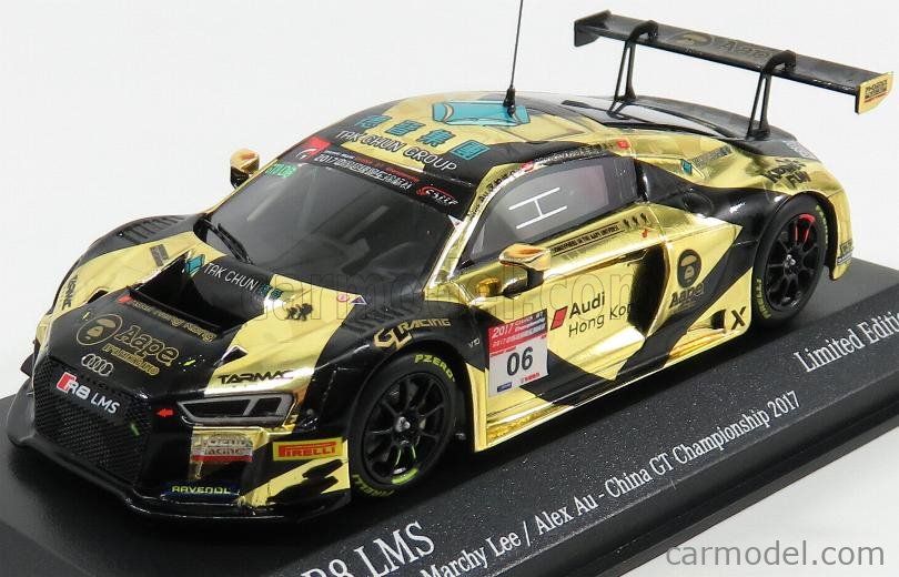 Minichamps 437171106 Echelle 1 43 Audi R8 Lms Team Audi Aape Hong Kong N 6 China Gt