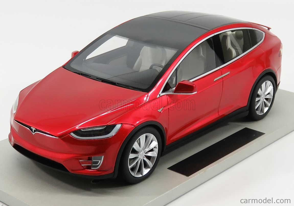 LSCOLLECTIBLES LS030B Scale 1/18 TESLA MODEL X 2016 RED MET