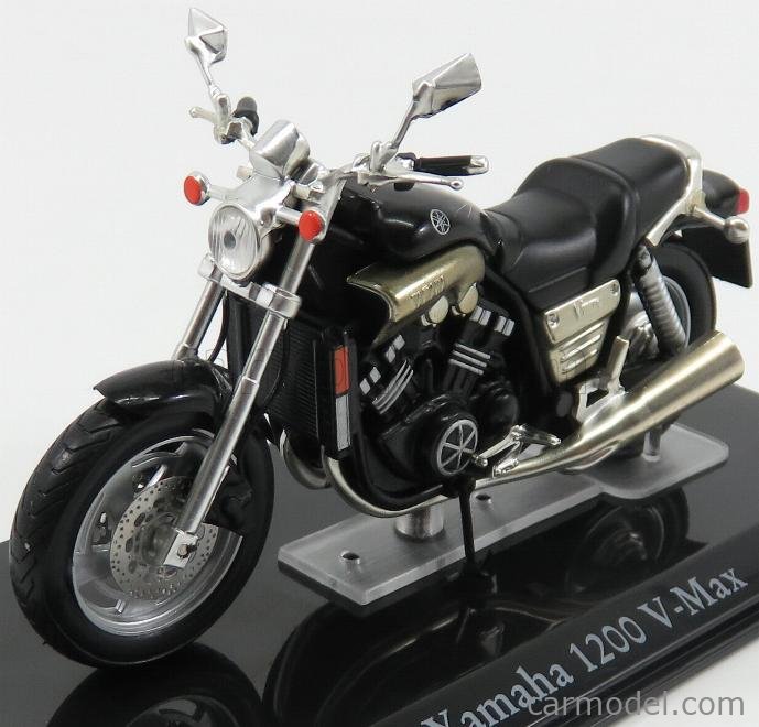 Max Black scale 1:24 Motorcycle Model From Atlas Die-Cast Yamaha 1200 V 