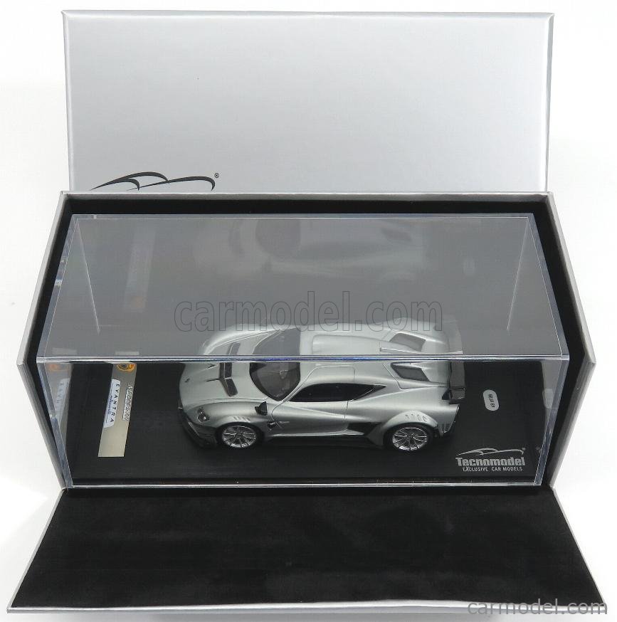 TECNOMODEL T43-EX07A Scale 1/43 | MAZZANTI EVANTRA 1000hp 2016 MATT SILVER