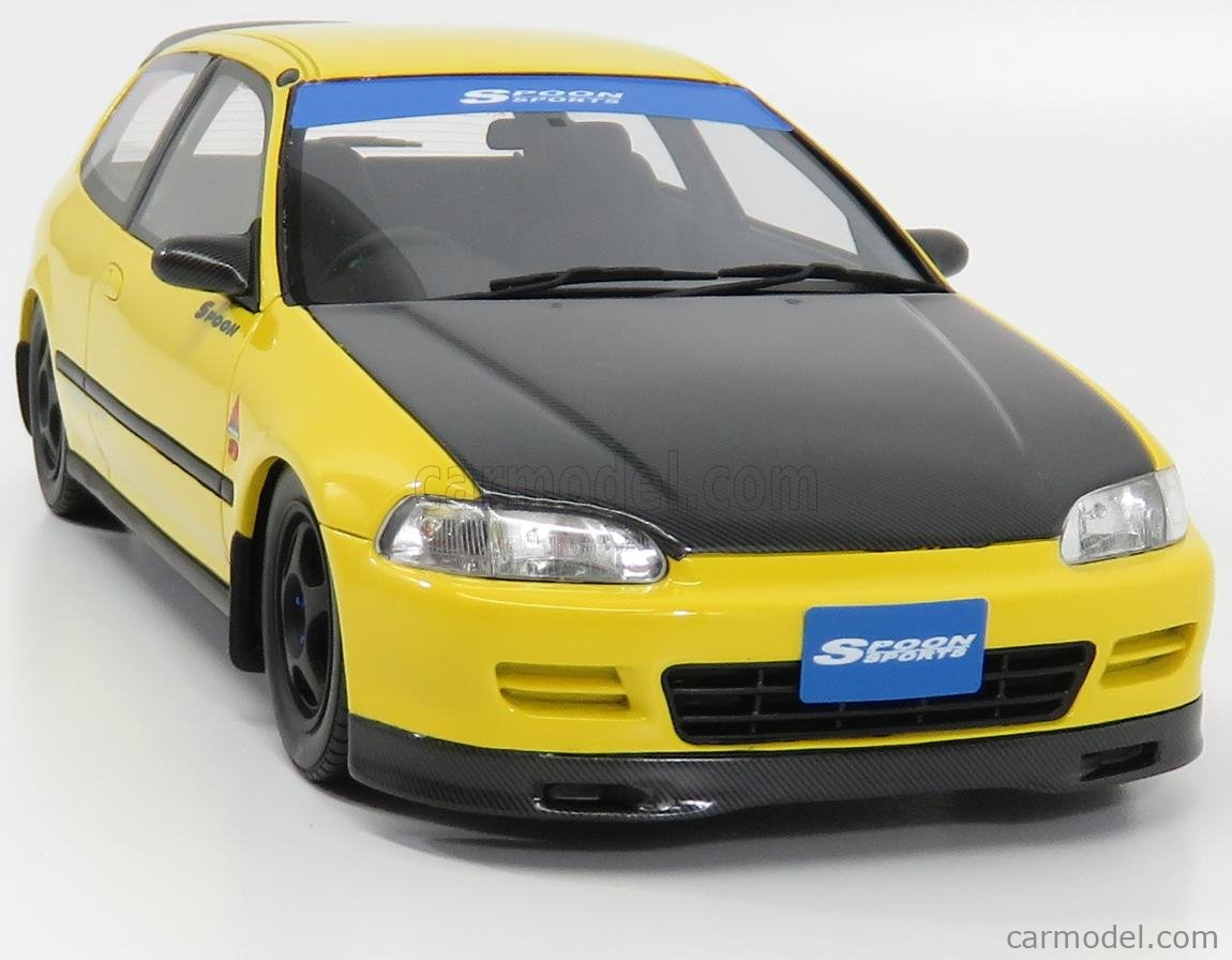 OTTO-MOBILE OT524 Scale 1/18 | HONDA CIVIC EG6 SiR II SPOON 1991 YELLOW ...