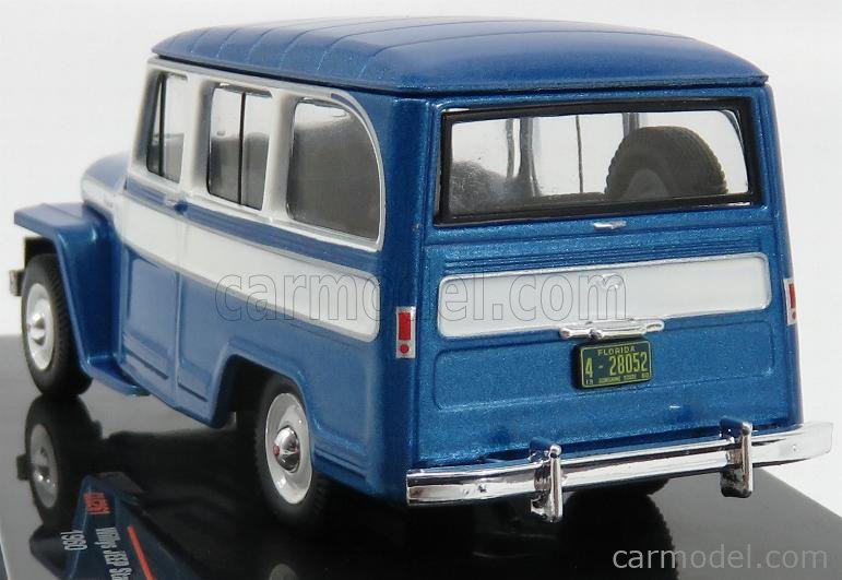 Jeep Willys Station Wagon 1960 blue white diecast modelcar CLC261 IXO 1:43