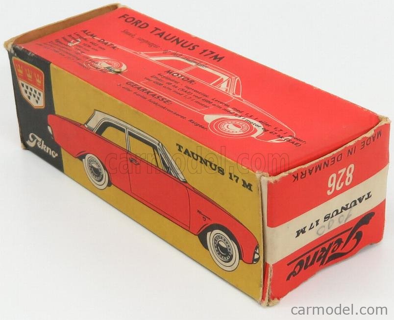 TEKNO 826 Scale 1/43 | FORD ENGLAND TAUNUS 17M RED