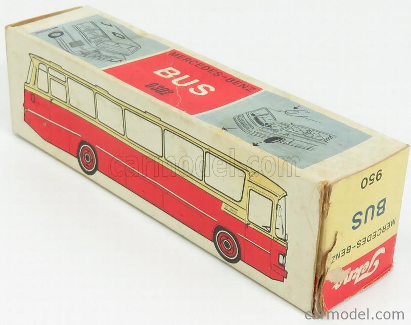 TEKNO 950 Scale 1/50 | MERCEDES BENZ O302 AUTOBUS BLUE CREAM