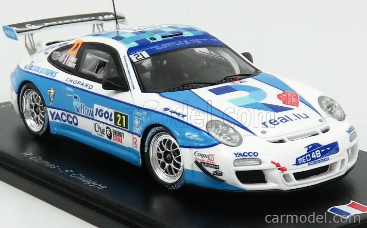 Spark Model Porsche 997 GT3 N°21 - Rallye WRC 2017 (Chiappe/Dumas) - Échelle 1:43