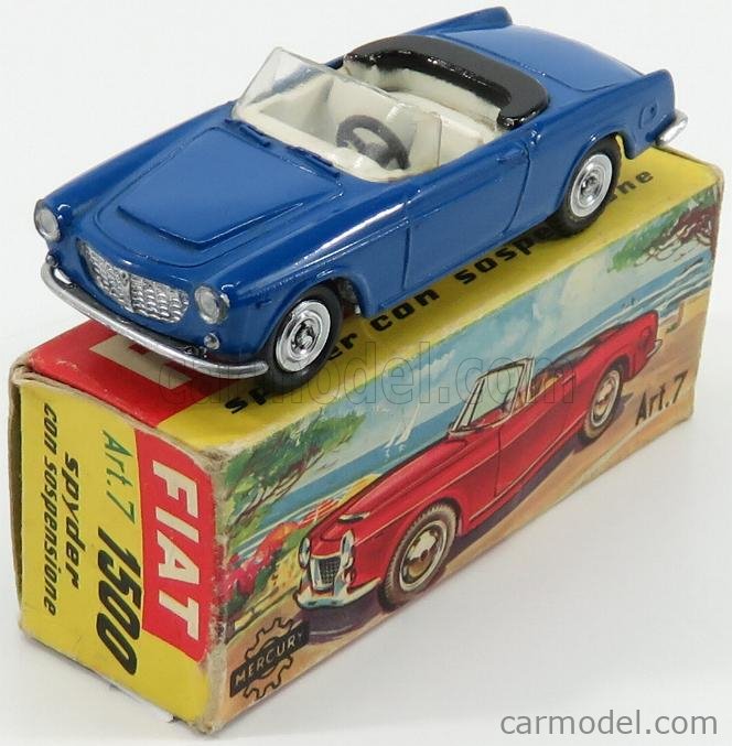 Mercury Italy 7 Scale 1 45 Fiat 1500 Spider 1959 Bluette