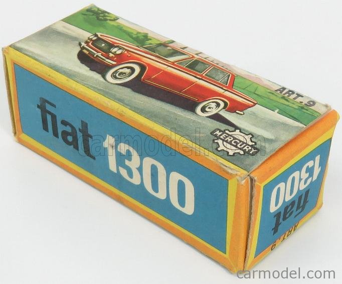 Miniature Mercury Fiat 1300 N°9 - Échelle 1/43, état MINT, Made In Italy