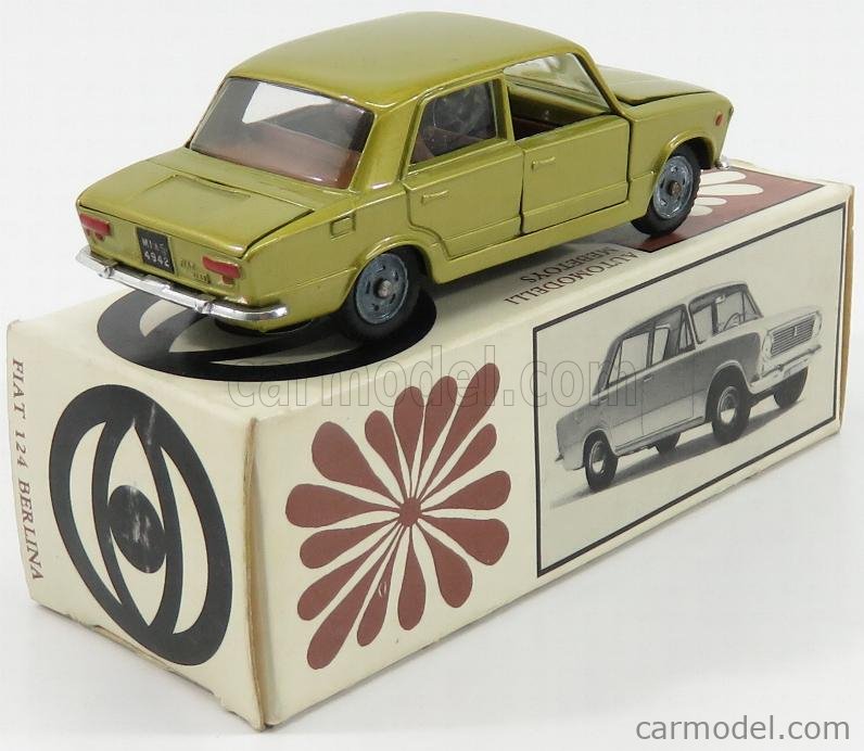 MEBETOYS MATTEL A16 Scale 1/43 | FIAT 124 BERLINE YELLOW MET