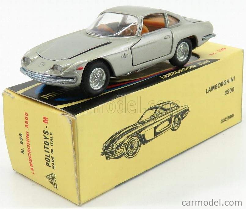 MASERATI 3500 GT Coupé POLITOYS POLISTIL série PENNY TOYS 1/66 GRIS
