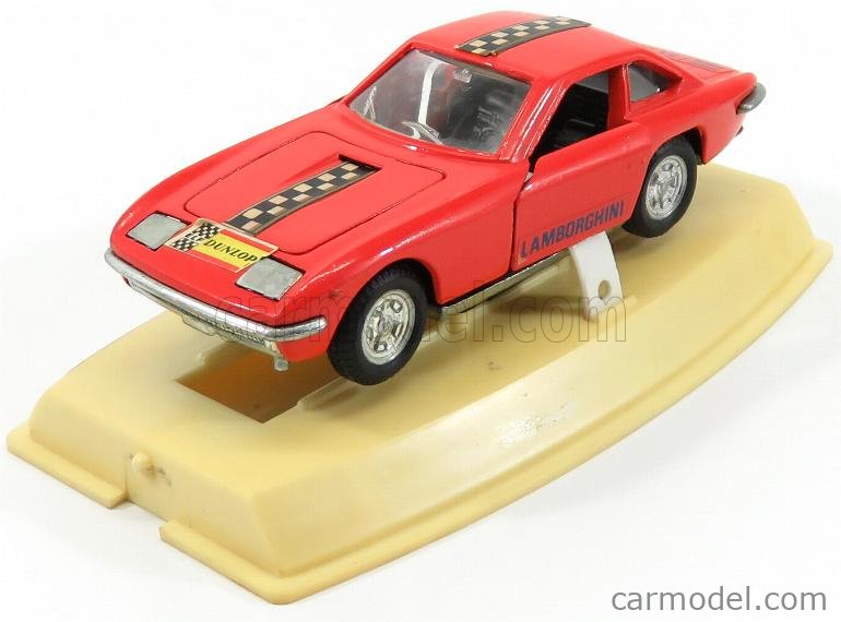 Politoys 558 1/43 – Lamborghini Islero Orange Damier, Collection Italie, Boîte D'origine