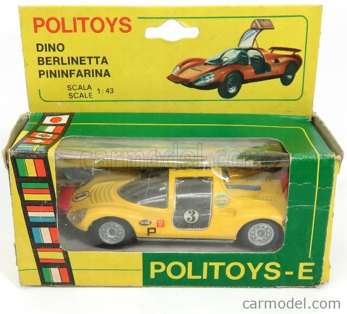 Politoys 589 I Ferrari Dino 206 S Berlinetta Competizione Pininfarina - 1/43