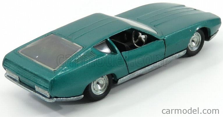 Jaguar Pirana Bertone 1/43 – Miniature Politoys 588, Italie 1968, Jaune, Vintage