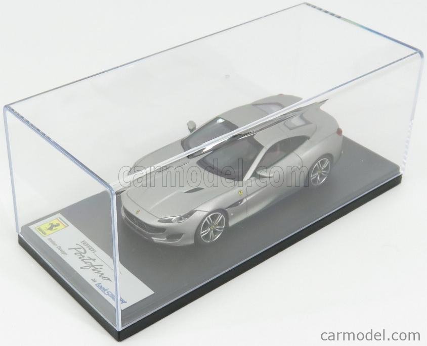 LOOKSMART LS480B Scala 1/43  FERRARI PORTOFINO CABRIOLET CLOSED 2018 ALLUMINIO  OPACO - MATT GREY