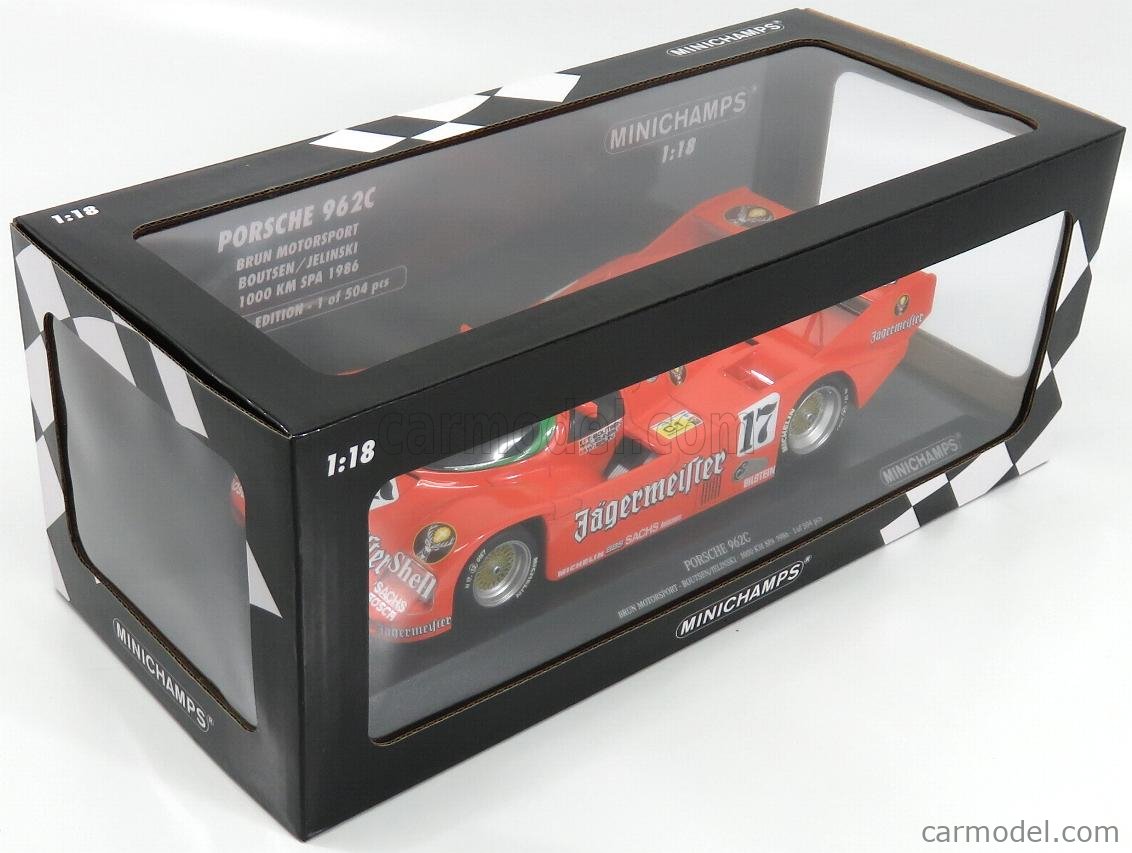 1/18 Porsche 962C Jagermeister #17 Winner 1000km Spa