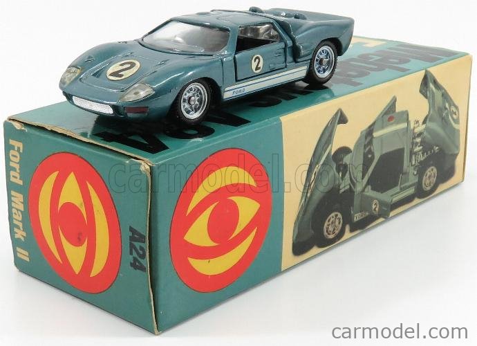 Vintage Mebetoys Diecast Green Ford Mark II Scale 1/43 A-24